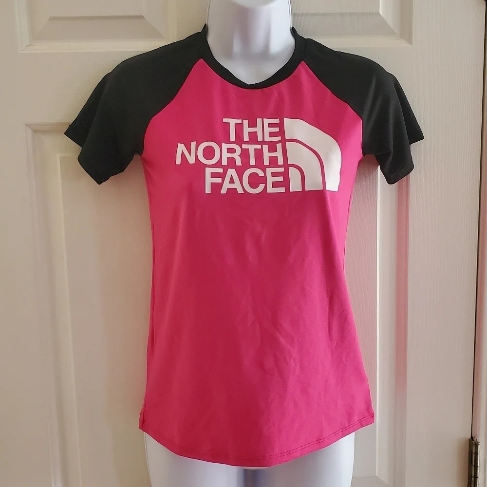 Pink The North Face UPF 50 FlashDry Amphibious Wake Boarding Beach Sun Tee